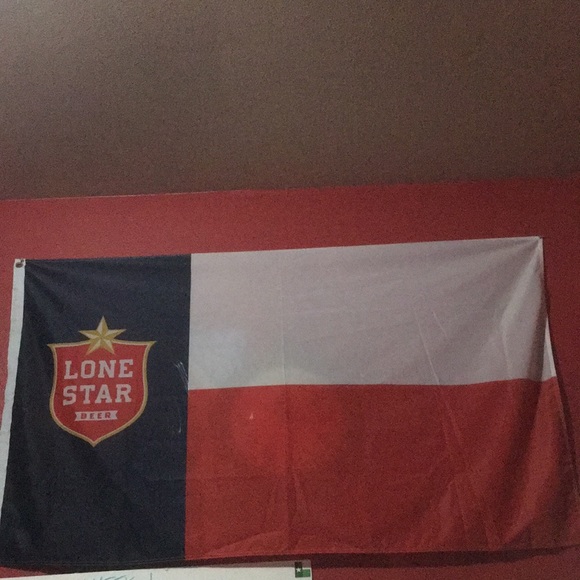 Lone Star Beer Flag 3x5 polyester EUC - Picture 2 of 5